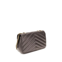Saint Laurent Gray Lamb Ovis Aries Aries Shoulder Bag