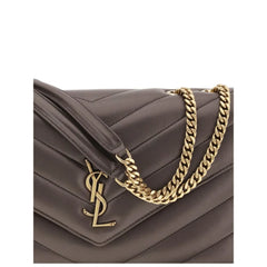 Saint Laurent Gray Lamb Ovis Aries Aries Shoulder Bag