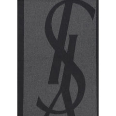 Saint Laurent Gray Silk Scarf