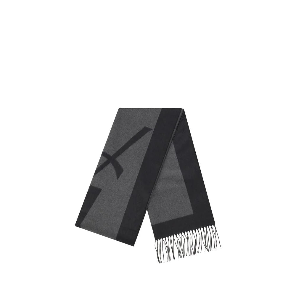 Saint Laurent Harmaa Silkkihuivi