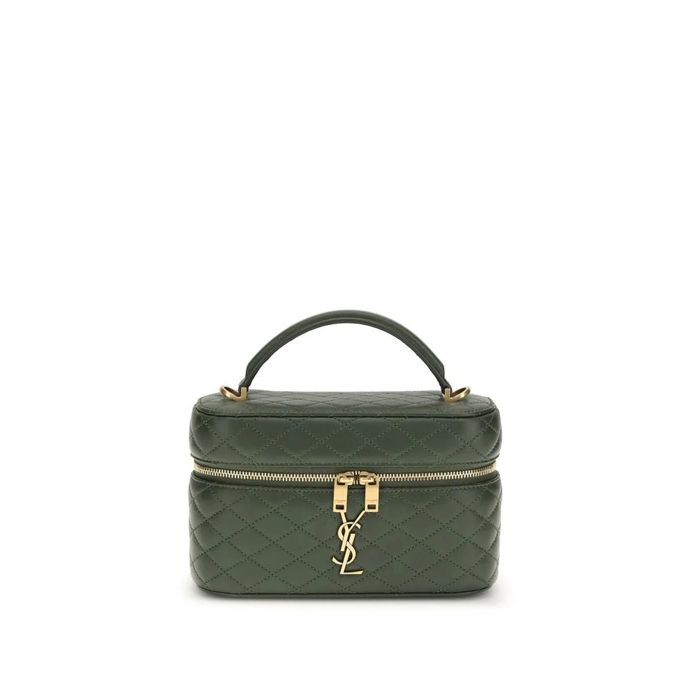 Saint Laurent Green Calf Leather Bos Taurus Handbag