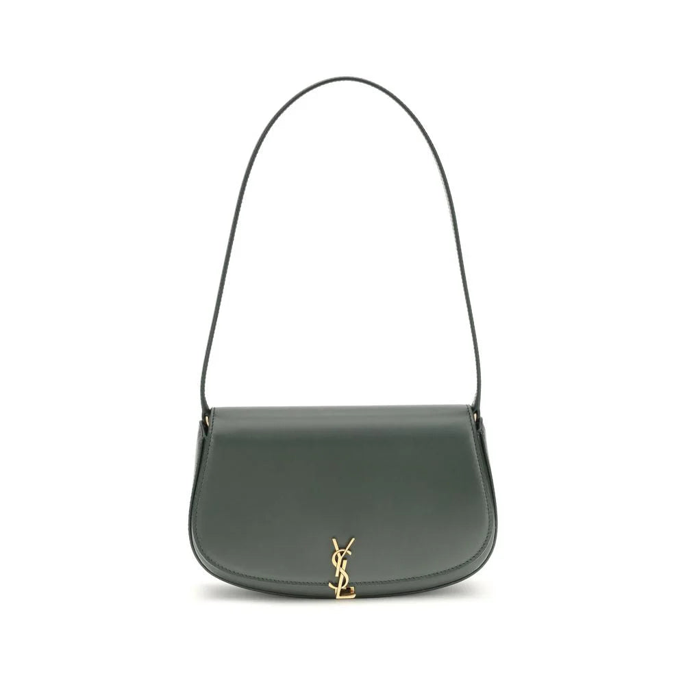 Saint Laurent Green Calf Leather Bos Taurus Shoulder Bag - Shoulder Bags