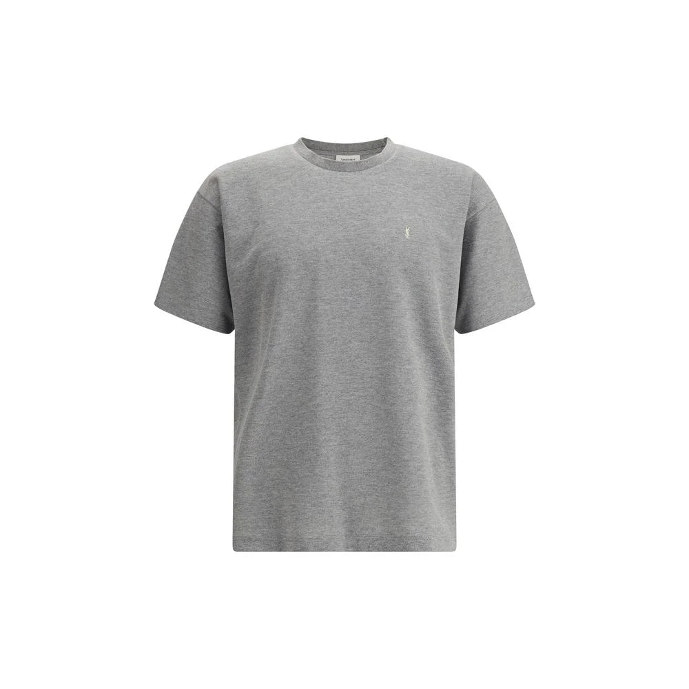 Saint Laurent Grey Cotton Oversized T-shirt - M - T-Shirts