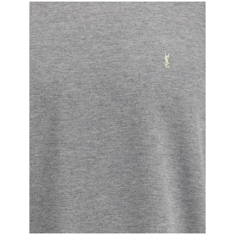 Saint Laurent Grey Cotton Oversized T-shirt - M - T-Shirts