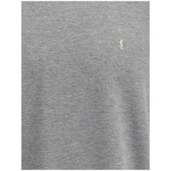 Saint Laurent Grey Cotton Oversized T-shirt - M - T-Shirts