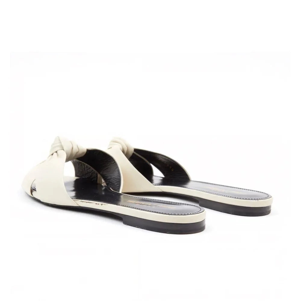 Saint Laurent Leather Slides - EU36/US6 - Sandals