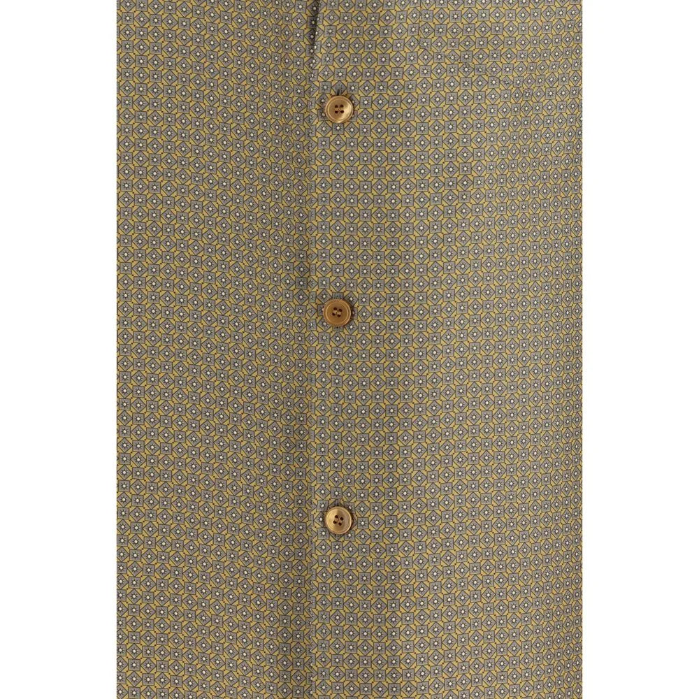 Saint Laurent Multicolor Silk Pattern Shirt - 41