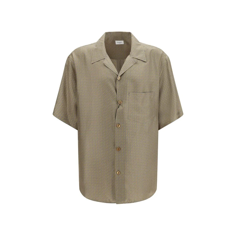 Saint Laurent Multicolor Silk Pattern Shirt - 41