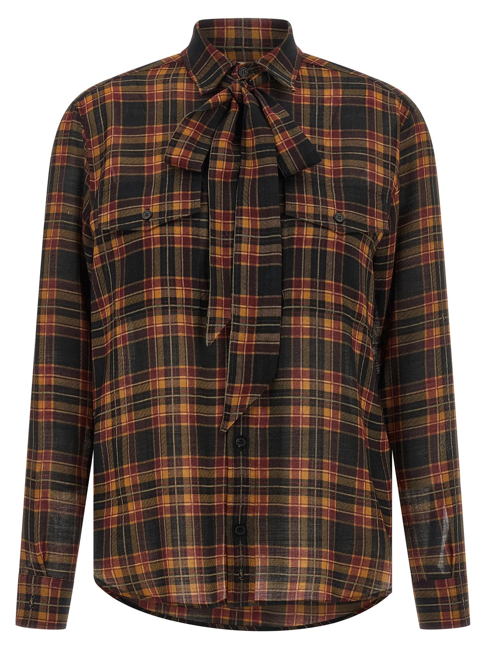 Saint Laurent Multicolor Wool Blouse - L