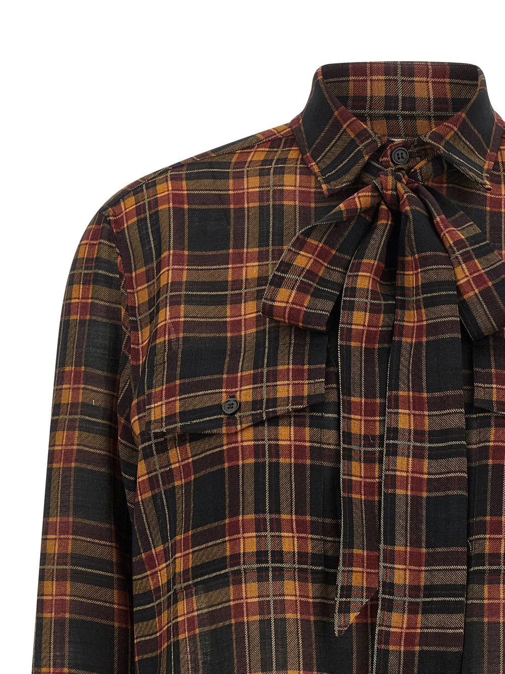Saint Laurent Multicolor Wool Blouse - L