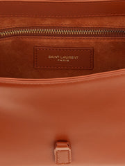 Saint Laurent Orange Calfskin Shoulder Bag