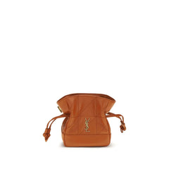 Sac à main Saint Laurent en agneau Ovis Aries Aries orange