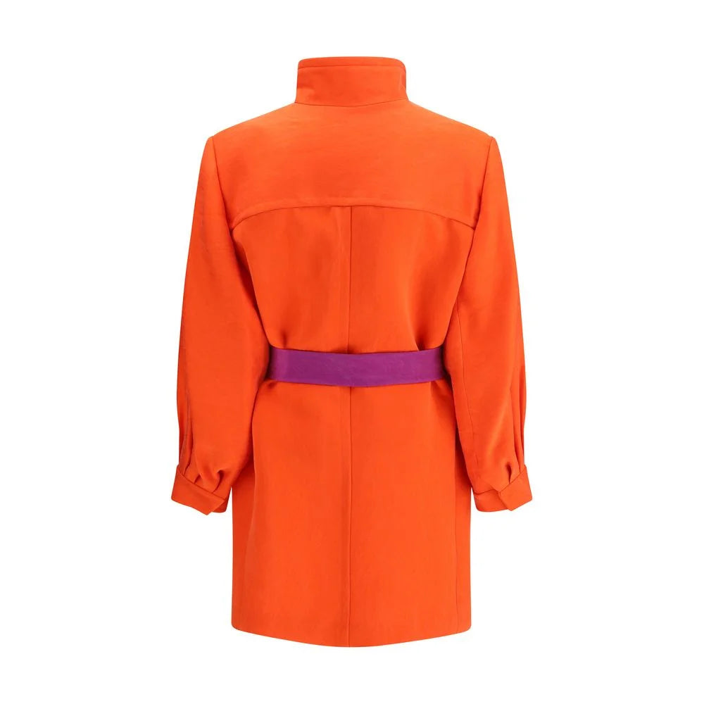 Saint Laurent Orange Silk Coat - IT38 | S