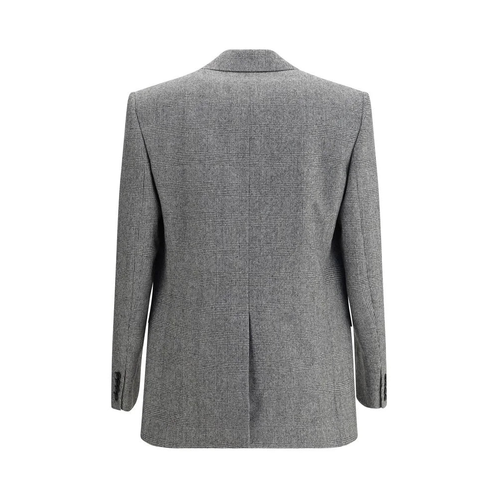 Saint Laurent Prince de Galles wool flannel Blazer - Sport Jackets