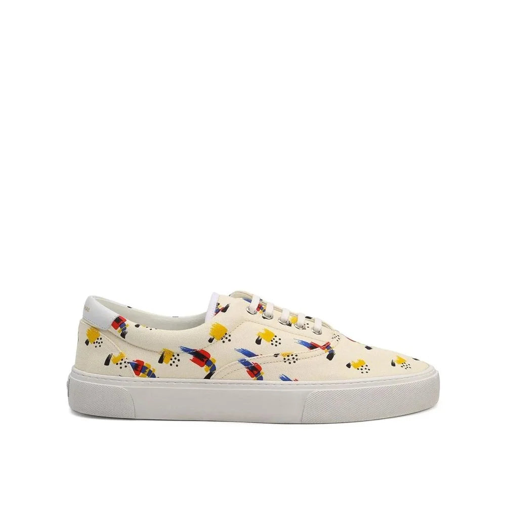 Saint Laurent Printed Canvas Sneakers - EU41/US8 - Sneakers