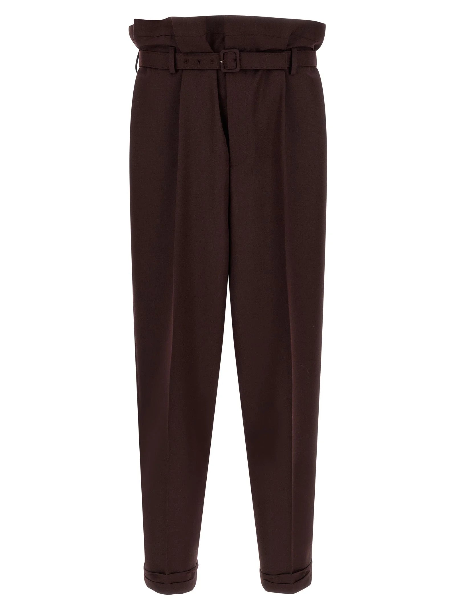 Saint Laurent Purple Wool Casual Pants