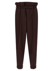 Saint Laurent Purple Wool Casual Pants