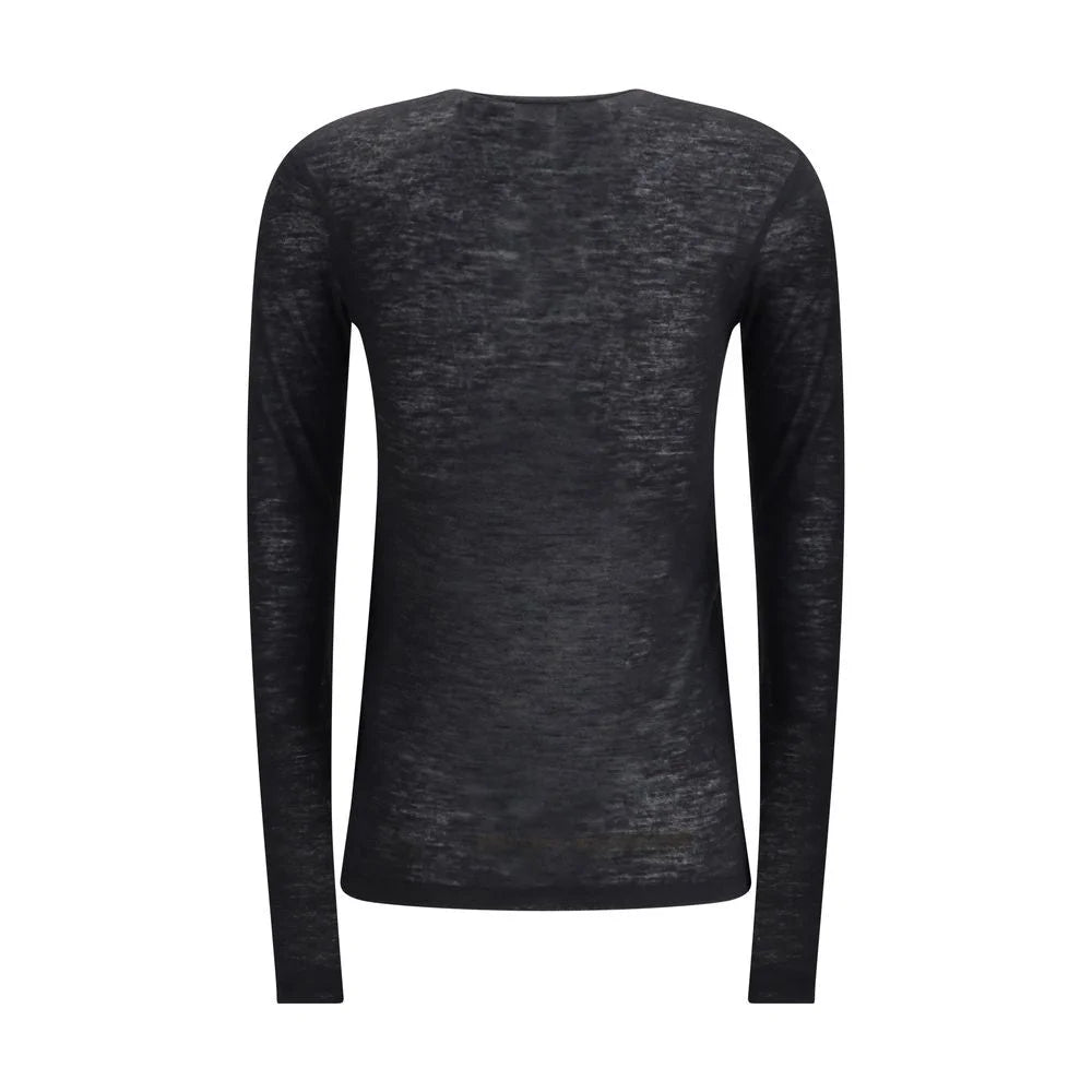 Saint Laurent Short-sleeved T-shirt in Cashmere and Silk - T-Shirts