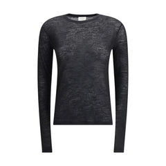 Saint Laurent Short-sleeved T-shirt in Cashmere and Silk - T-Shirts