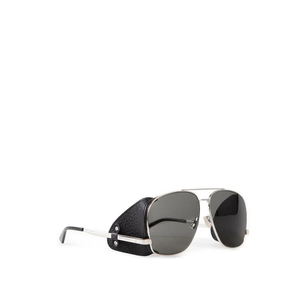 Saint Laurent Silver Metal Sunglasses