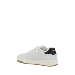 Saint Laurent White Calf Leather Bos Taurus Low Top Sneakers - EU41/US8