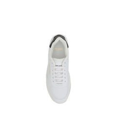 Saint Laurent White Calf Leather Bos Taurus Low Top Sneakers - EU41/US8