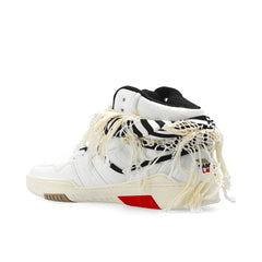 Saint Laurent White Calfskin High Top Sneakers - EU36/US6