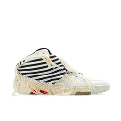 Saint Laurent White Calfskin High Top Sneakers - EU36/US6