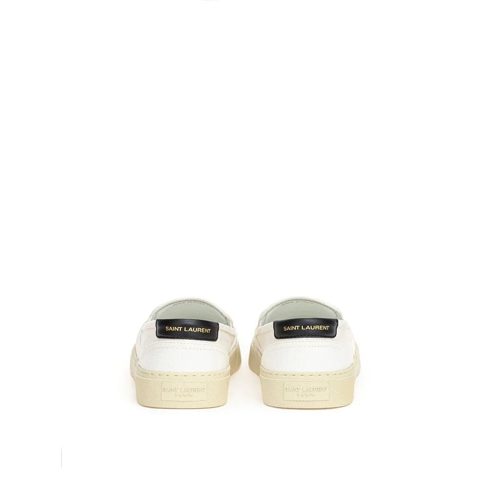 Białe sneakersy z bawełny Saint Laurent - EU35.5/US5.5
