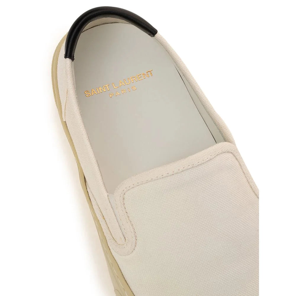 Białe sneakersy z bawełny Saint Laurent - EU35.5/US5.5