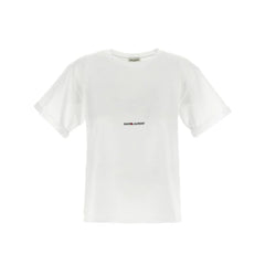 Saint Laurent White Cotton T-Shirt