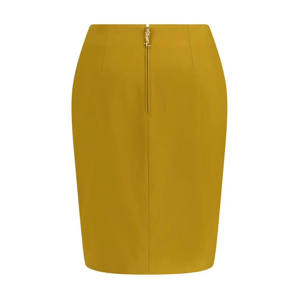 Saint Laurent Yellow Viscose Skirt - IT38 | S