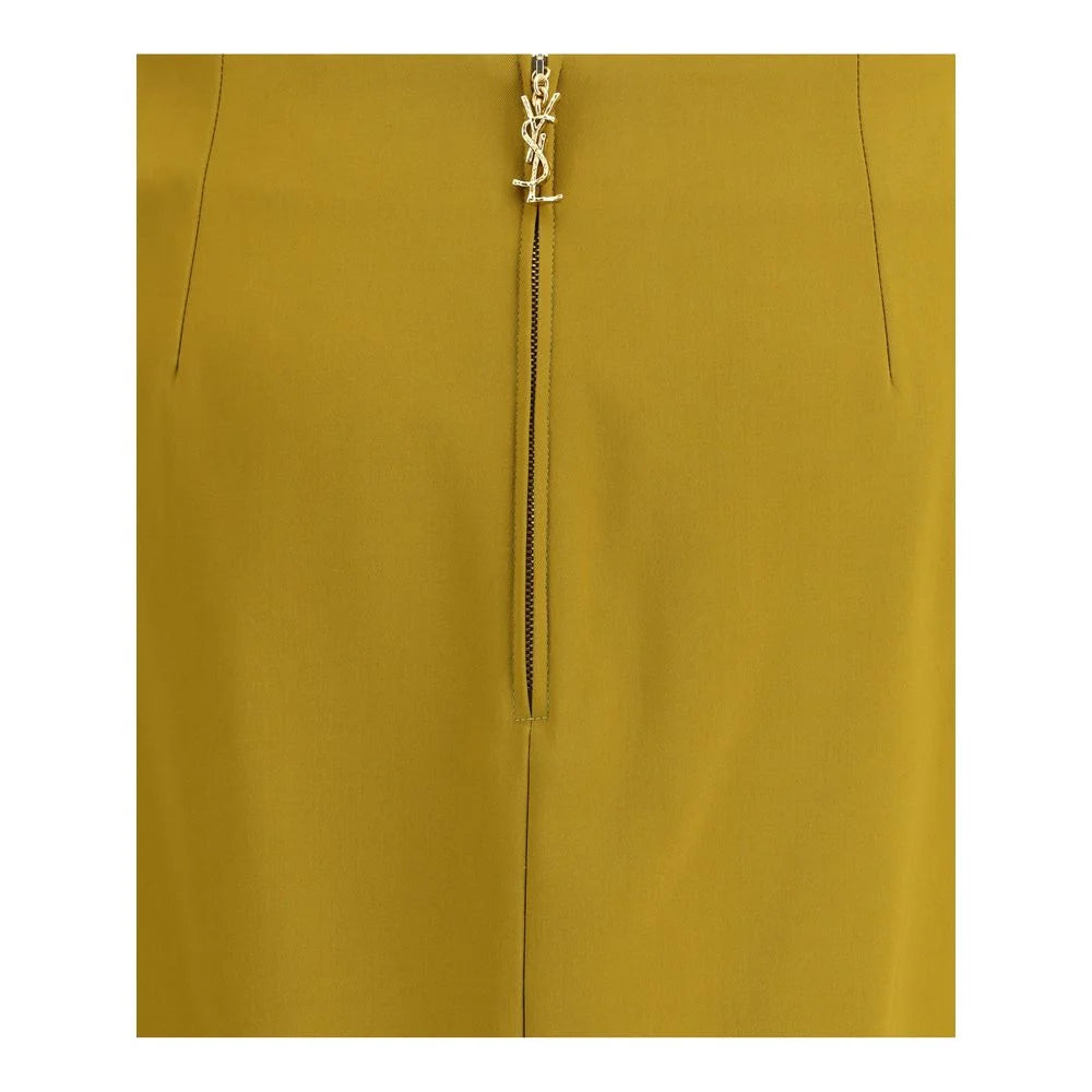 Saint Laurent Yellow Viscose Skirt - IT38 | S