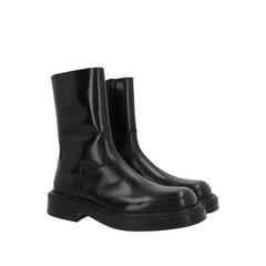 Salvatore Ferragamo Black Calfskin Ankle Boots