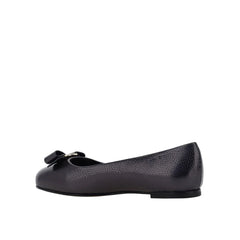 Salvatore Ferragamo Black Calfskin Ballet Flats - EU34.5/US4.5