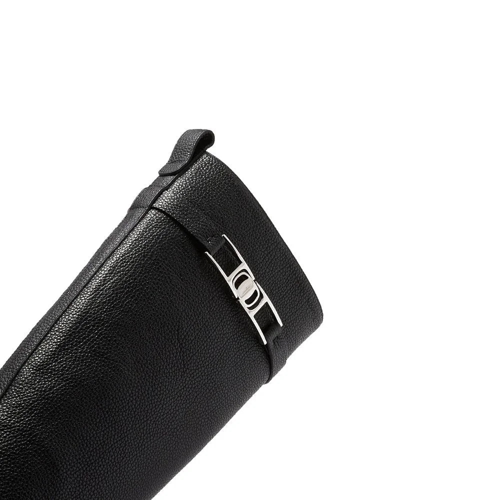 Salvatore Ferragamo Black Calfskin Over The Knee - EU37.5/US7.5