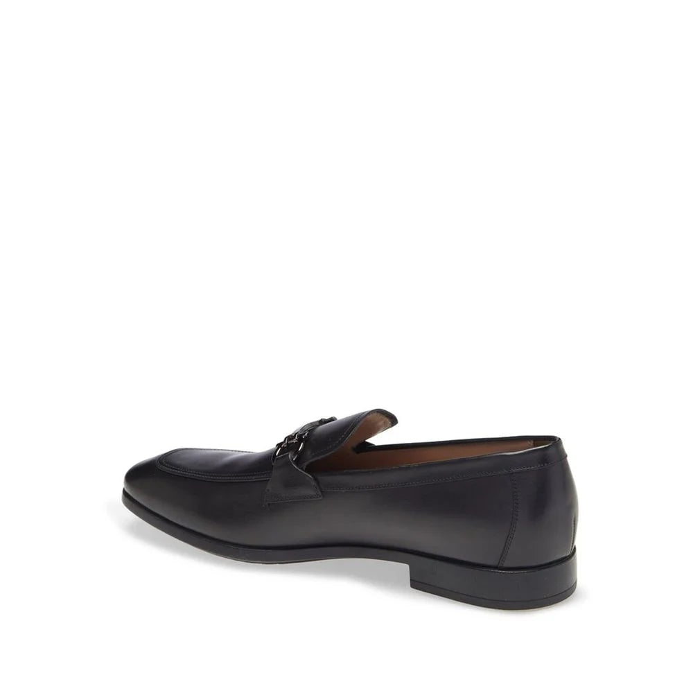 Salvatore Ferragamo Black Calfskin Slip-On Loafers - EU39.5/US6.5