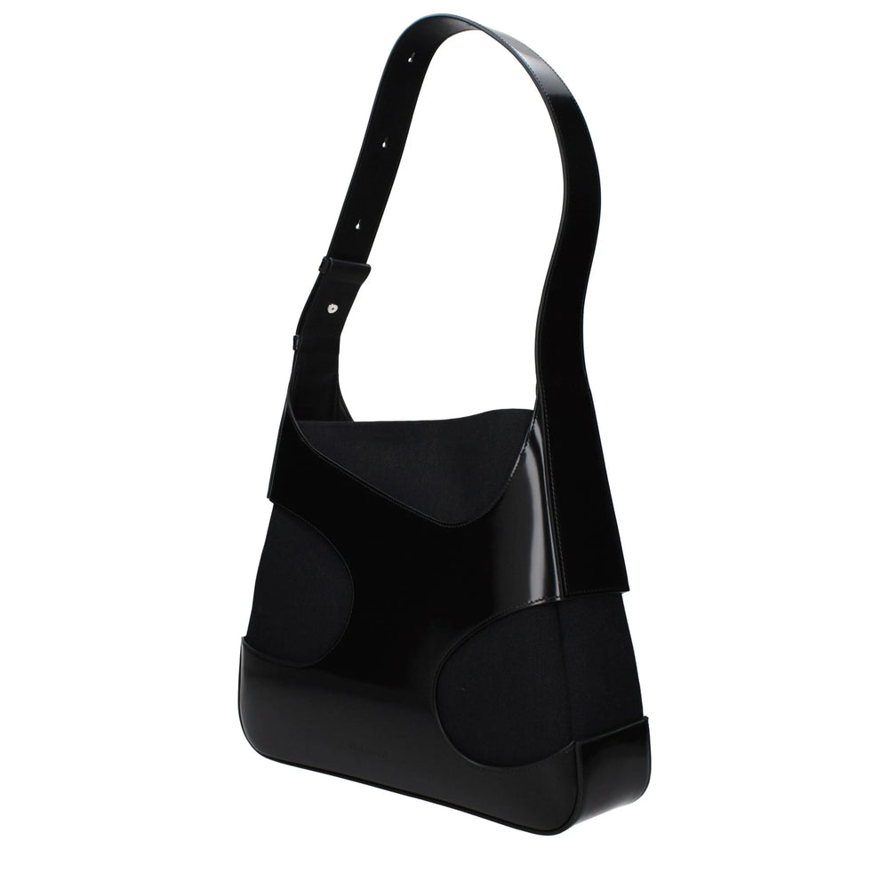 Salvatore Ferragamo Black Fabric Shoulder Bag