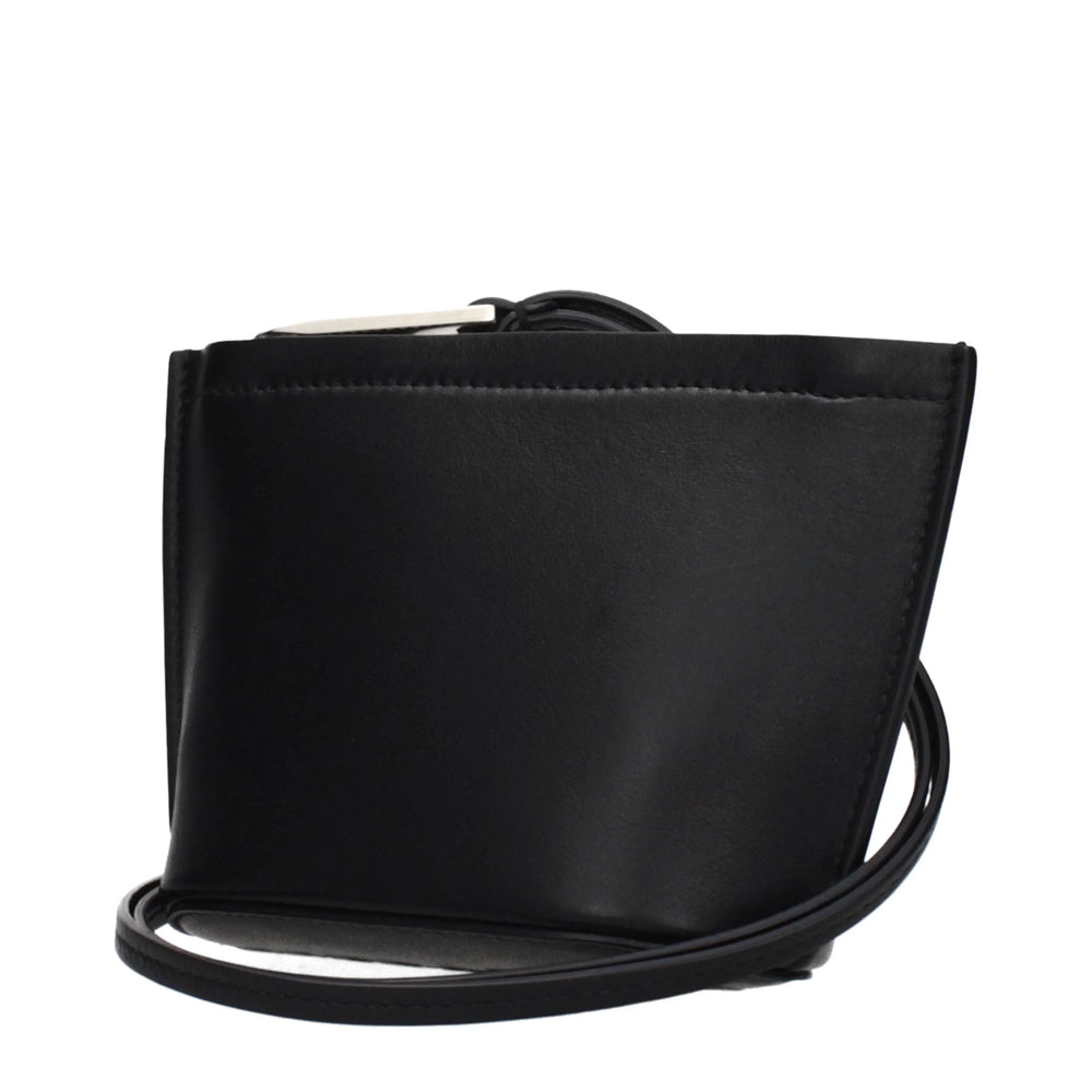 Salvatore Ferragamo Black Leather Clutch Bag