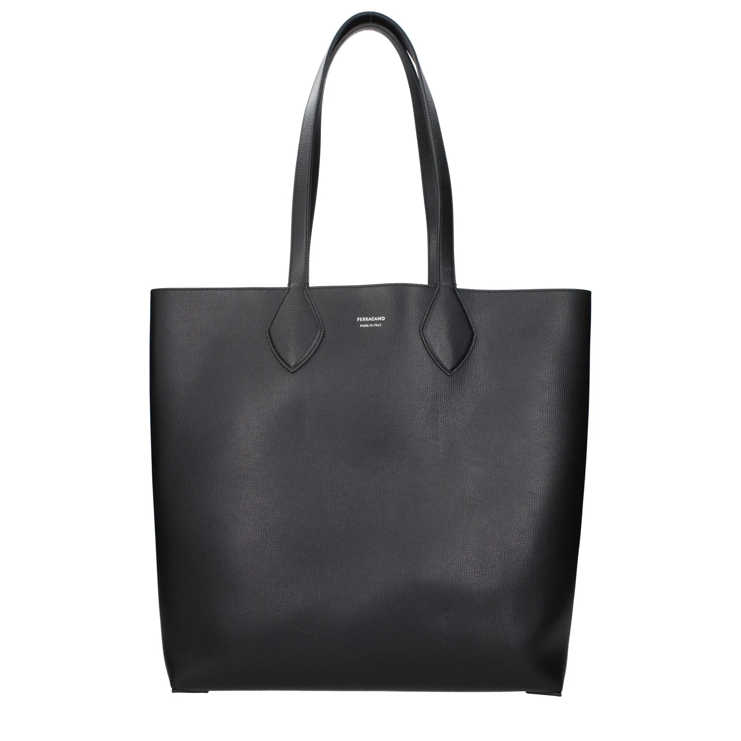 Sac bandoulière en cuir noir Salvatore Ferragamo