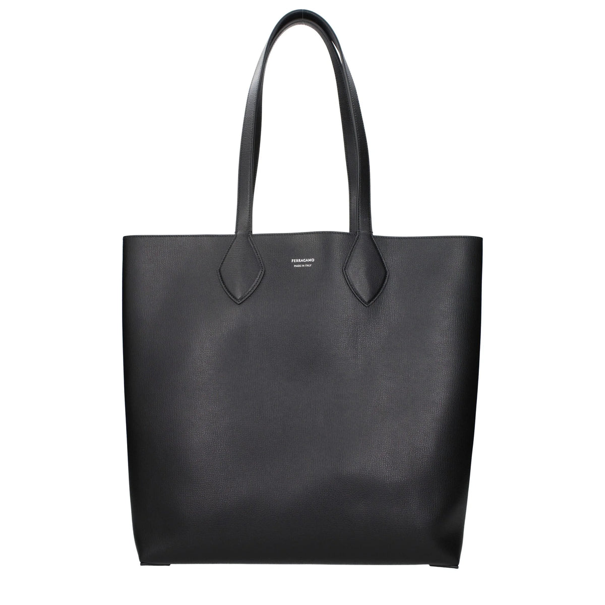Sac bandoulière en cuir noir Salvatore Ferragamo