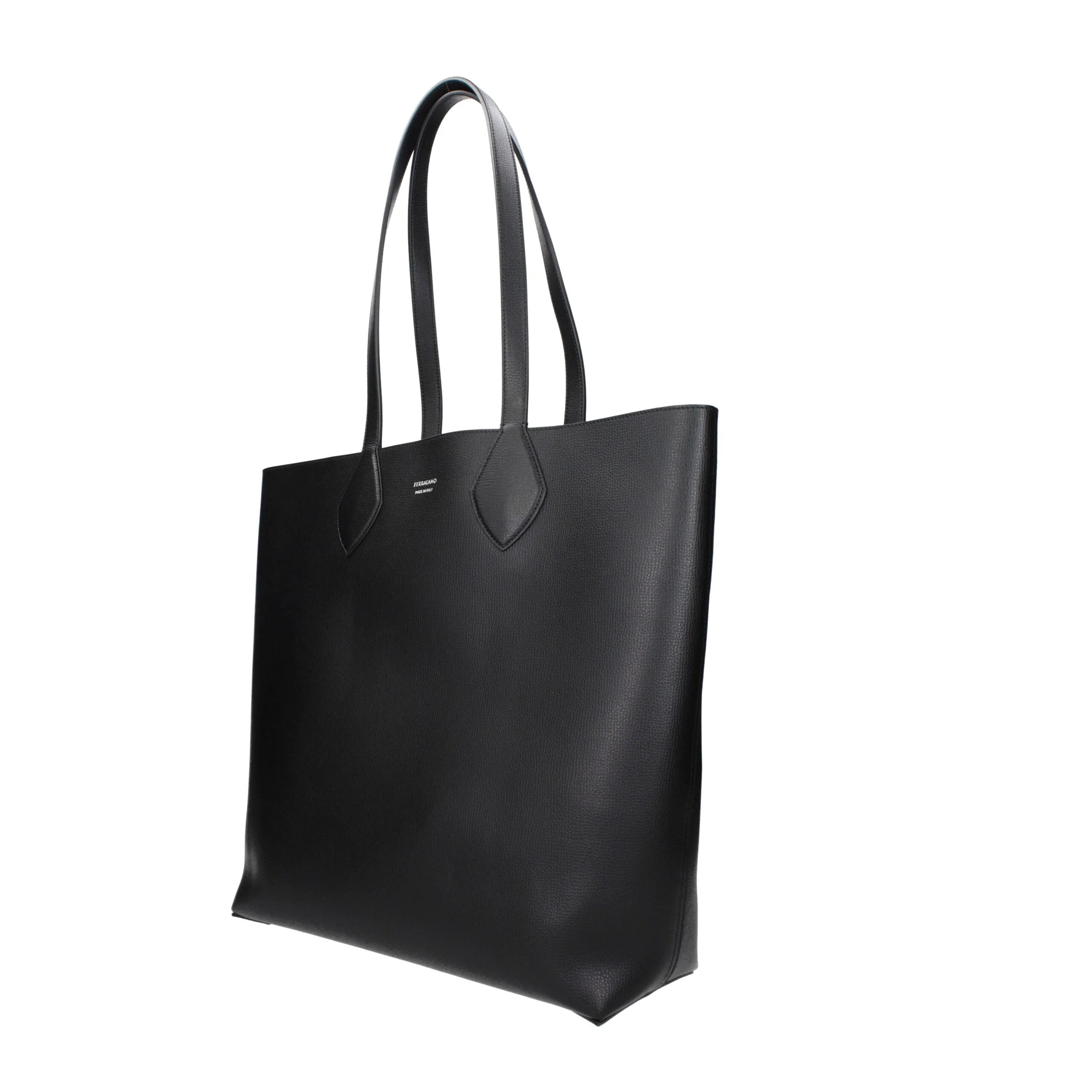 Sac bandoulière en cuir noir Salvatore Ferragamo