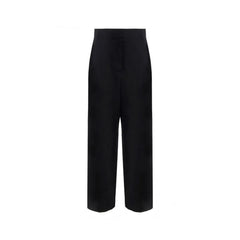 Salvatore Ferragamo Black Silk Casual Pants - 40