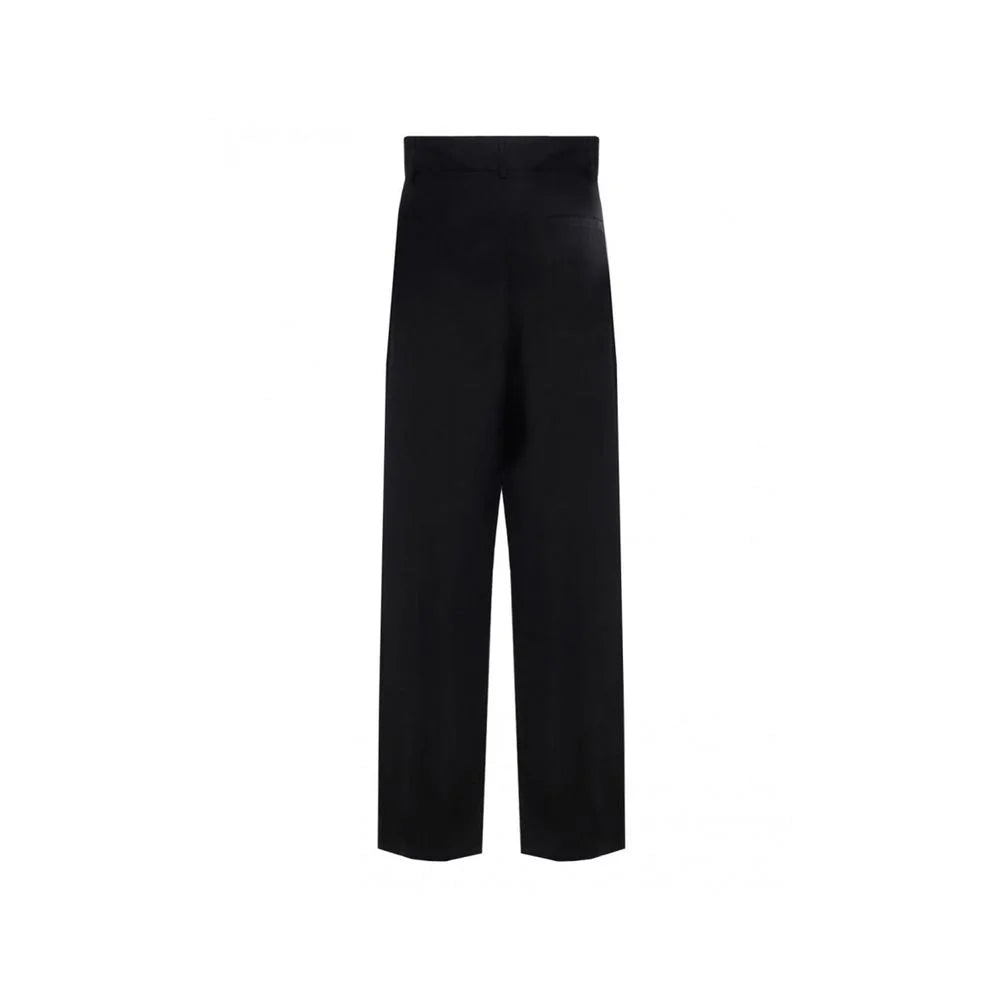 Salvatore Ferragamo Black Silk Casual Pants - 40