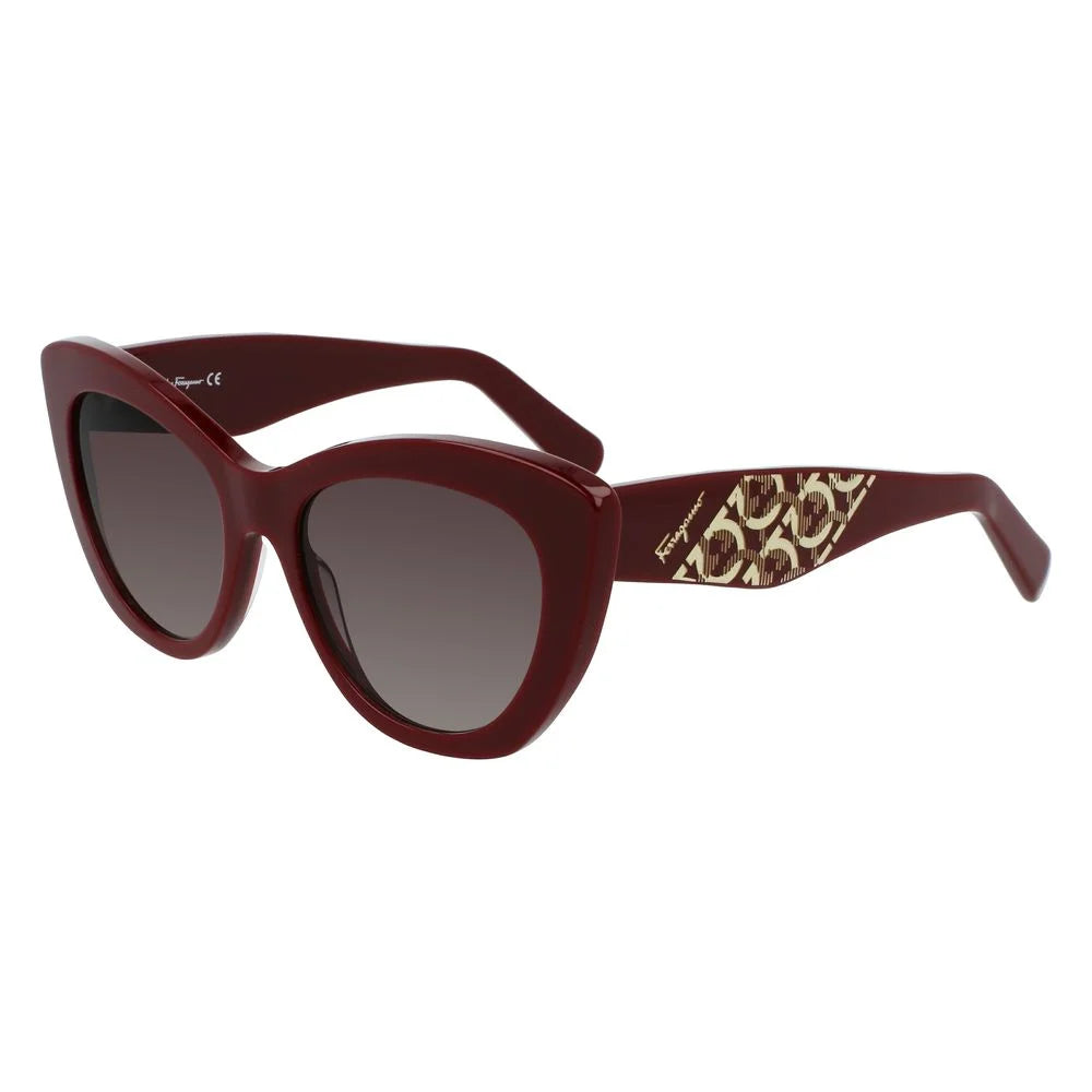 Salvatore Ferragamo Bordeaux Acetate Sunglasses - Sunglasses