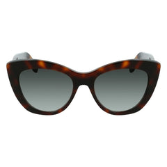 Salvatore Ferragamo Brown Acetate Sunglasses