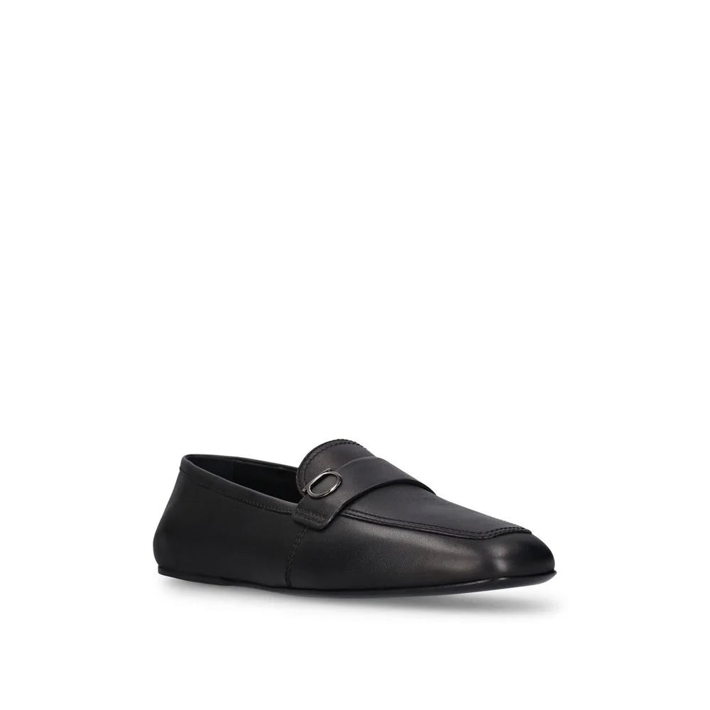 Salvatore Ferragamo Brown Calfskin Slip-On Loafers