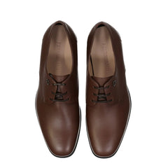 Salvatore Ferragamo Brown Leather Oxfords And Derbies - EU41/US8
