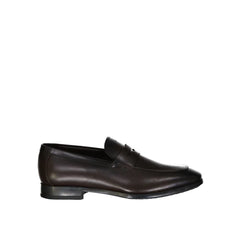 Salvatore Ferragamo Brown Leather Slip-On Loafers - EU43.5/US10.5