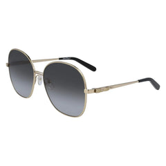 Salvatore Ferragamo Gold Metal Sunglasses